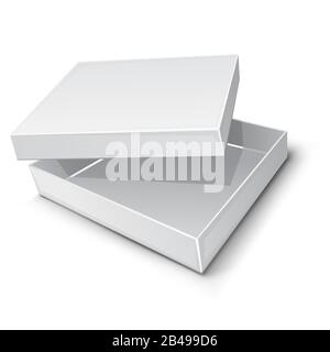 Ilustración de caja de embalaje, con vector de fondo blanco Ilustración del Vector