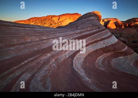 Estados Unidos, Estados Unidos De América, Nevada, Valle De Fuego, Parque Nacional, Sendero De Olas De Fuego, Sierra Nevada, California