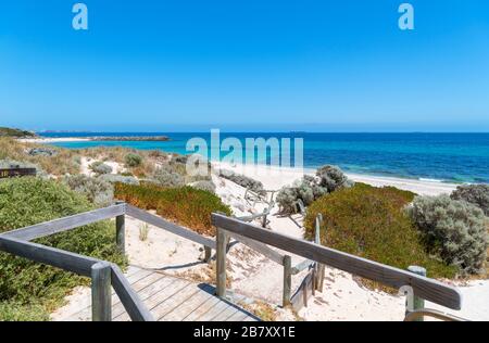 Dunas de arena en Cottesloe Beach, Australia Occidental, Australia Foto de stock