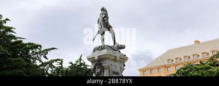 Monumento a Ferdinand Magellan, Plaza armas, Ciudad de Punta Arenas, Patagonia, Chile, América del Sur