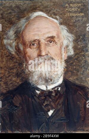 Alexandre Ribot, POLÍTICO FRANCÉS Joseph-Félix Bouchor (1853-1937). 'Alexandre Ribot (1842-1923), homme politique français'. Huile sur bois. París, musée Carnavalet. Foto de stock