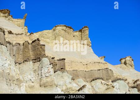 Formaciones rocosas de Bizarre en Cerro Alcazar, Calingasta, Provincia de San Juan, Argentina Foto de stock