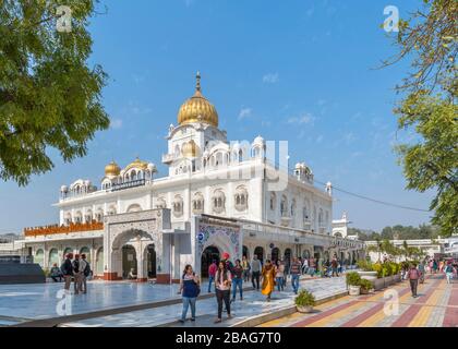 Gurdana Bangla Sahib, un templo de Sikh en Nueva Delhi, India Foto de stock