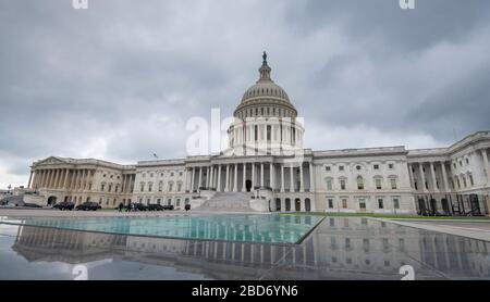 El edificio del Capitolio de los Estados Unidos en Washington DC, Estados Unidos de América Foto de stock