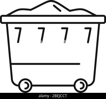 Icono de contenedor de comida caliente contorno de icono de vector de  contenedor de comida caliente para diseño web aislado sobre fondo blanco