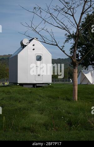 Cabaña Refugio Diogene Casa de campo Vitra Campus por Renzo Piano Taller de Construcción Foto de stock
