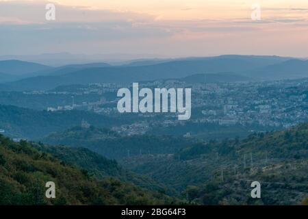 Varios atractivos turísticos de Veliko Tarnovo, Bulgaria Foto de stock