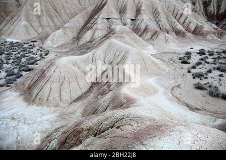 España, Navarra, formaciones rocosas de Bardenas reales