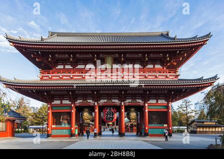Japón, Honshu, Tokio, Asakusa Sensoji Temple, Hozomon Gate