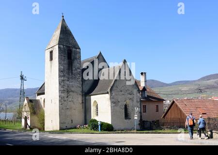 Rossatz-Arnsdorf: iglesia Sankt Lorenz en Wachau, Baja Austria, Baja Austria, Austria Foto de stock