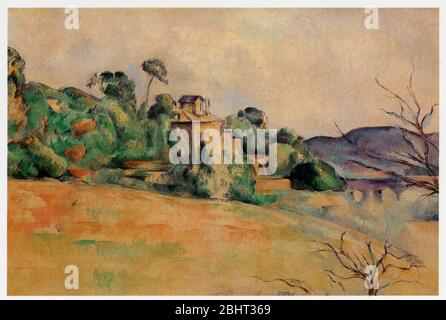 Paul Cézanne (1839-1906). Pago del midi. Huile sur toile. 1885-1887 Foto de stock