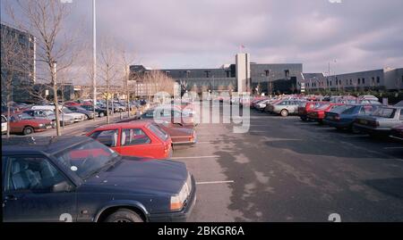 1991, entonces nuevo edificio de terminales, aeropuerto de Birmingham, West Midlands, Inglaterra