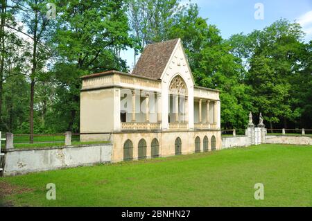 Campo de Torneo en el Parque Real de Laxenburg, antigua residencia de la familia Habsburgo Foto de stock