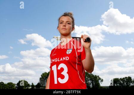 Stockley Park, Londres, Reino Unido. 24 de mayo de 2020. Inglaterra mujeres Lacrosse Equipo exclusivo Photoshoot; Retrato de Claire Faram crédito: Acción Plus Deportes/Alamy Live News