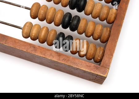 Parte de madera antigua abacus Foto de stock