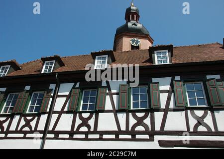 Casa del marco Rheinzabern Foto de stock