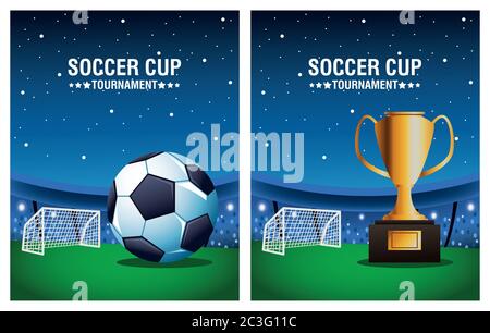 Trofeo de futbol Imágenes vectoriales de stock - Alamy