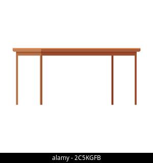 Escritorio de madera. Mesa con cajones. Ilustración vectorial sobre el tema  del mobiliario Imagen Vector de stock - Alamy