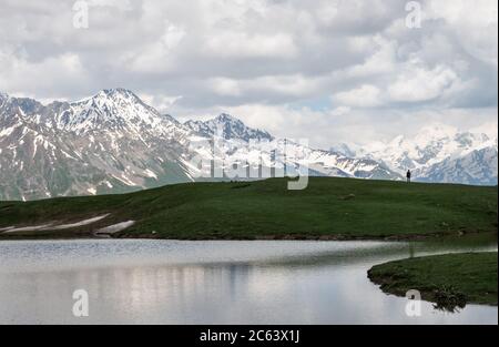 Koruldi Lakes, Svaneti, Georgia. Foto de stock