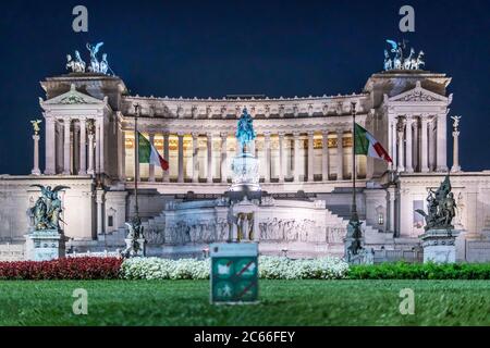 Monumento Nacional de Víctor Manuel II, Roma Foto de stock