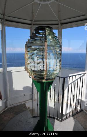 Otranto - Lampada del Faro di Punta Palascia Foto de stock