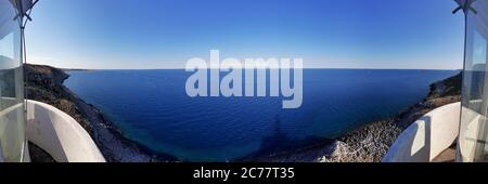 Otranto - Panoramica dalla cima del faro di Punta Palascia Foto de stock