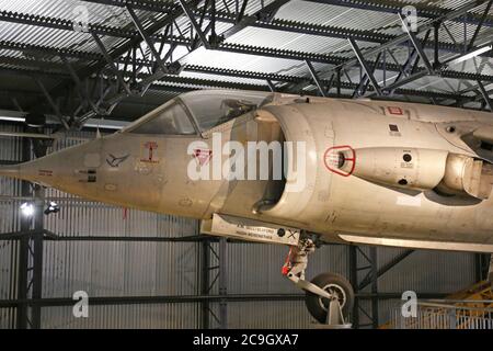Hawker P. 127 (prototipo de Harrier). El Museo Brooklands vuelve a abrir después del cierre de Covid19, 1 de agosto de 2020. Weybridge, Surrey, Inglaterra, GT Gran Bretaña, Reino Unido Europa Foto de stock
