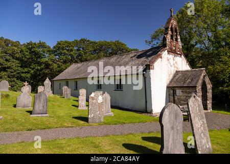 Iglesia y cementerio en Ulpha, Lake District, Cumbria, Inglaterra Foto de stock