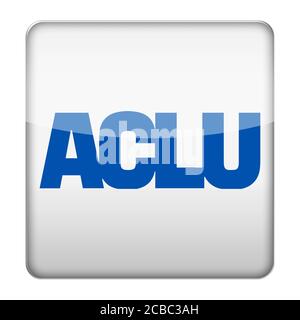 American Civil Liberties Union, ACLU logo Foto de stock