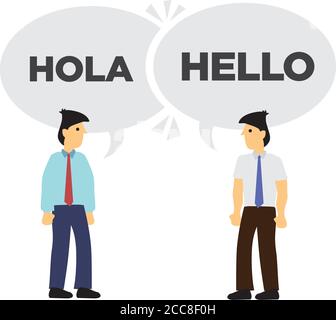 Hola en español Imágenes vectoriales de stock - Alamy