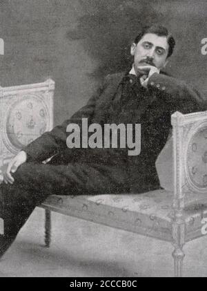 MARCEL PROUST (1871-1922) novelista francés Foto de stock