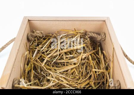 paja decorativa, material de embalaje natural Fotografía de stock - Alamy