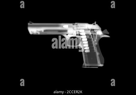 Pistola y balas, rayos X Fotografía de stock - Alamy