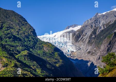 El glaciar Franz Josef, Nueva Zelanda Foto de stock