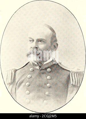 . Oficiales del Ejército y de la Marina (regulares y voluntarios) que sirvieron en la Guerra Civil. Gedeon Welles, Secretario de la Marina. Commodore W. P. McCann, U.N.S. Foto de stock