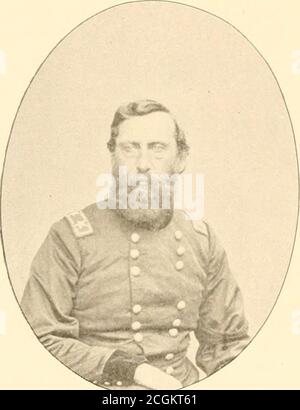 . Oficiales del ejército y de la marina (regular) que sirvieron en la Guerra Civil. S. Army March1 5, 1865, por servicios gallarantes y meritorios en el bate-tle de Gettysburg, Pennsylvania, y el general de mayor U. S. Army 13 de marzo de 1865, por ser-vicios gallaros y meritoriosos en la batalla de los marineros Creek, Virginia. Fue mutado fuera del servicio voluntario el 31 de mayo de 1866. Fue nombrado general de brigada y jefe de los ingenieros del U. S. Arm&gt;- 8 de agosto de 1866, y fue incommand del cuerpo de Ingenieros y a cargo de la Oficina de Ingenieros, 8 de agosto de 1866, hasta que se retiró de la actividad el 3 de junio de 1879. Foto de stock