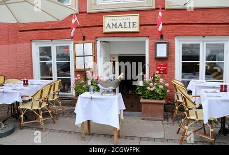 Restaurante Amalie en Copenhague Foto de stock