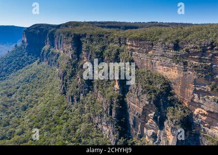 El Paso de Kedumba en las Montañas Azules en el Nuevo Sur Gales en Australia Foto de stock