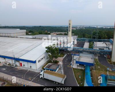 Manaus, Brasil. 15 de septiembre de 2020. Fábrica de Sony en el Distrito Industrial de Manaus (AM), este martes por la tarde (15). Sony anunció el lunes (14) que cerrará su planta en Brasil a partir del primer semestre de 2021. Crédito: Sandro Pereira/FotoArena/Alamy Live News Foto de stock
