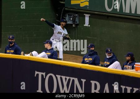 Milwaukee Brewers relief pitcher Devin Williams (38) poses for an image  during Media Day, Thursday, March 17, 2022, in Phoenix. (AP Photo/Rick  Scuteri Stock Photo - Alamy