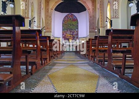 Arborea, Cerdeña, Italia. La iglesia Santa Redeemerr