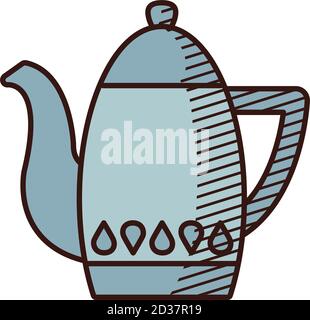 juego de teteras para té. diseño de stock aislado en un fondo blanco para  sitios web y aplicaciones. ilustración vectorial 14213529 Vector en Vecteezy