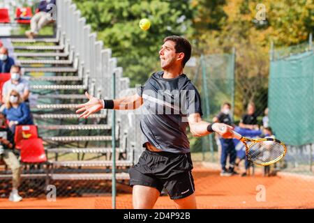9 de octubre de 2020, Parma, Italia: parma, Italia, , 09 de octubre de 2020, Federico Delbonis durante ATP Challenger 125 - Internazionali Emilia Romagna - Tennis Internationals - crédito: LM/Roberta Corradin (imagen de crédito: © Roberta Corradin/LPS via ZUMA Wire)
