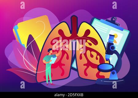 Ilustraci N Vectorial Del Concepto De Enfermedad Pulmonar Obstructiva Imagen Vector De Stock Alamy