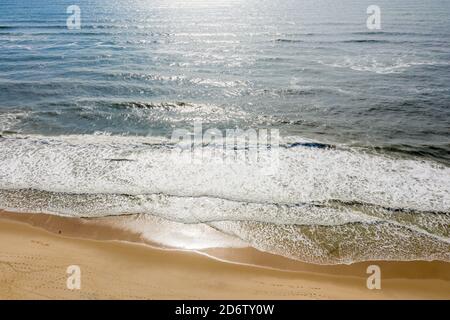 Imagen aérea de Amagansett y la playa del océano