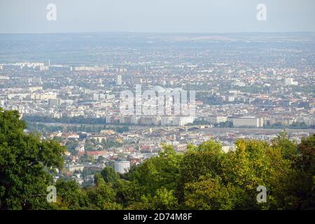 Vista de Budapest desde la Normafa, Budapest, Hungría, Magyarország, Europa