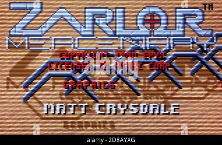 Zarlor Mercenary - Atari Lynx Videogame - sólo para uso editorial Foto de stock