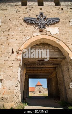 La fortaleza otomana del siglo XVI en Bender, Moldavia, está bajo el control de facto de la República moldava Pridnestroviana (Transnistria). Foto de stock