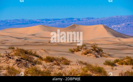 Hermosas dunas de arena de Mesquite en el Valle de la muerte California - Estados Unidos 2017
