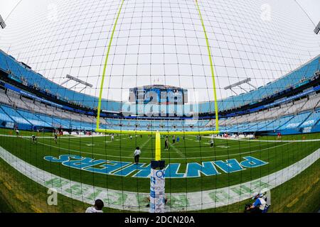 Charlotte, NC, EE.UU. 22 de noviembre de 2020. Foto de la zona final del estadio Bank of America en Charlotte, Carolina del Norte. (Scott Kinser/Cal Sport Media). Crédito: csm/Alamy Live News